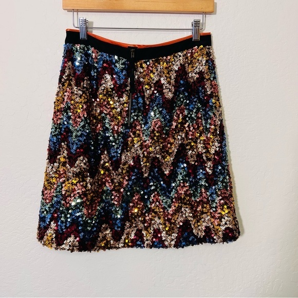 Maeve by Anthropologie Sequin Sparkle Party New Years Party Skirt 6 - Picture 11 of 12